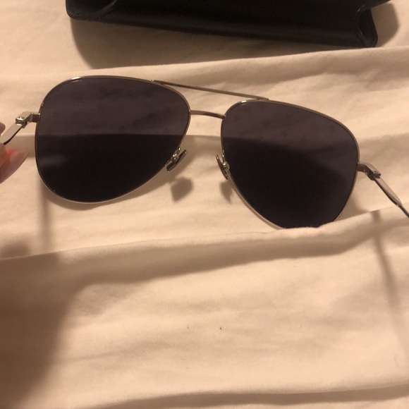 SOLD Saint Laurent Metal Aviator Star-Lens Sunglasses - Picture 8 of 8